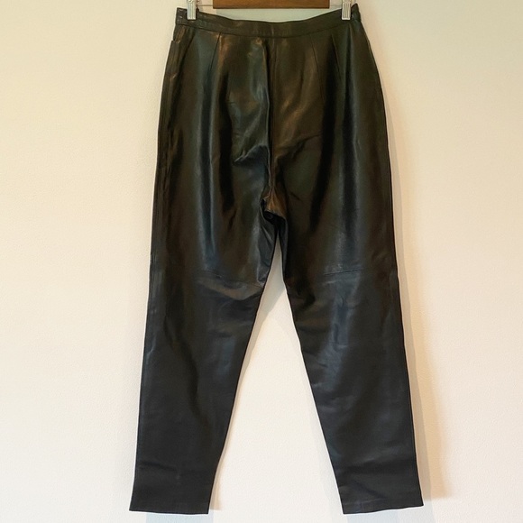 Vintage Modele Algo High Waisted Leather Pants - Picture 10 of 10
